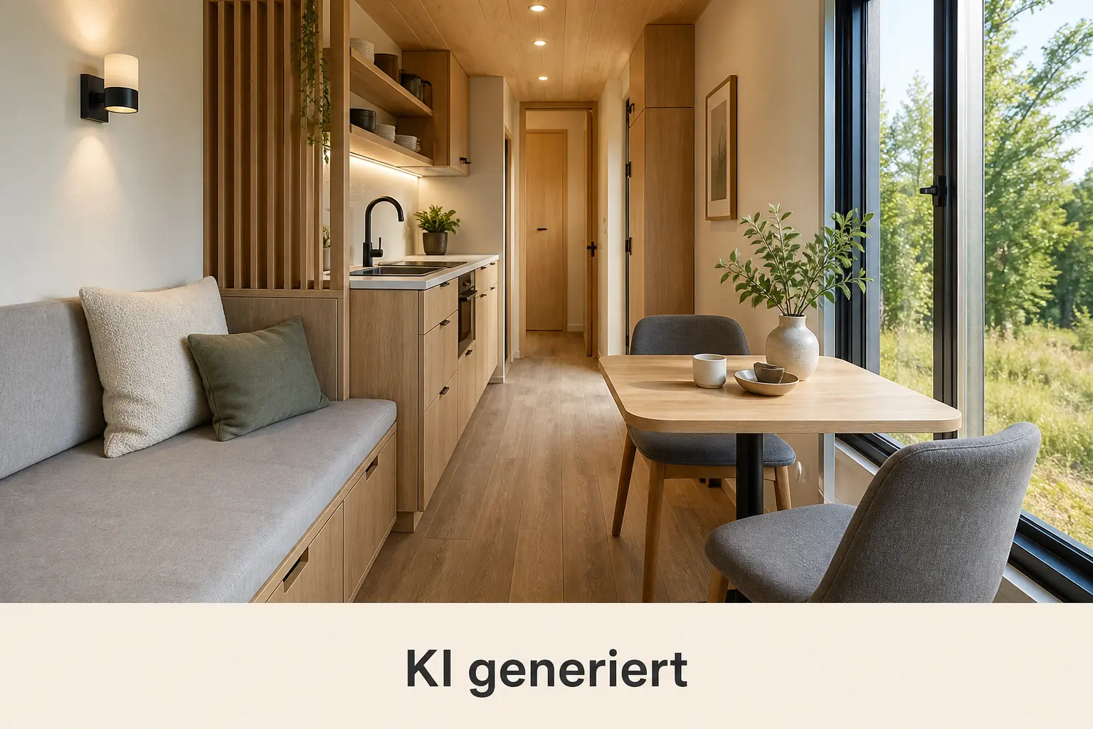 Illustration zu „Kleines Tiny House sinnvoll dimensionieren“