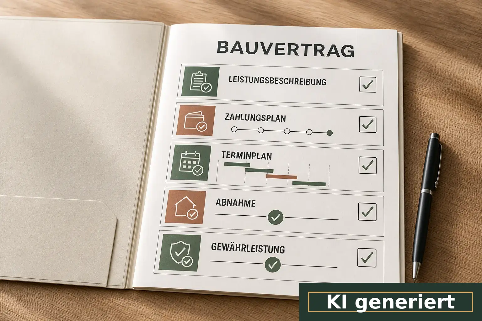 Illustration zu „Bauvertrag für ein Tiny House prüfen“